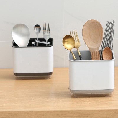 Amazon Multifunctional Kitchen Sink Caddy Holder Drain Basket Tableware Cutlery Chopsticks Spoon Fork Box Set Triangle Drainer