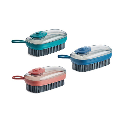 Housekeeping Wash Dishes Cloth Press Type Brushes Auto Cleaner Liquid Dusty Remover Cleaning Dust Clean Brush Tool