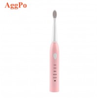 Rechargeable IPX7 Waterproof Electric Toothbrush 5 Modes Adult Portable Travel Toothbrush with Replaceable Brush Head